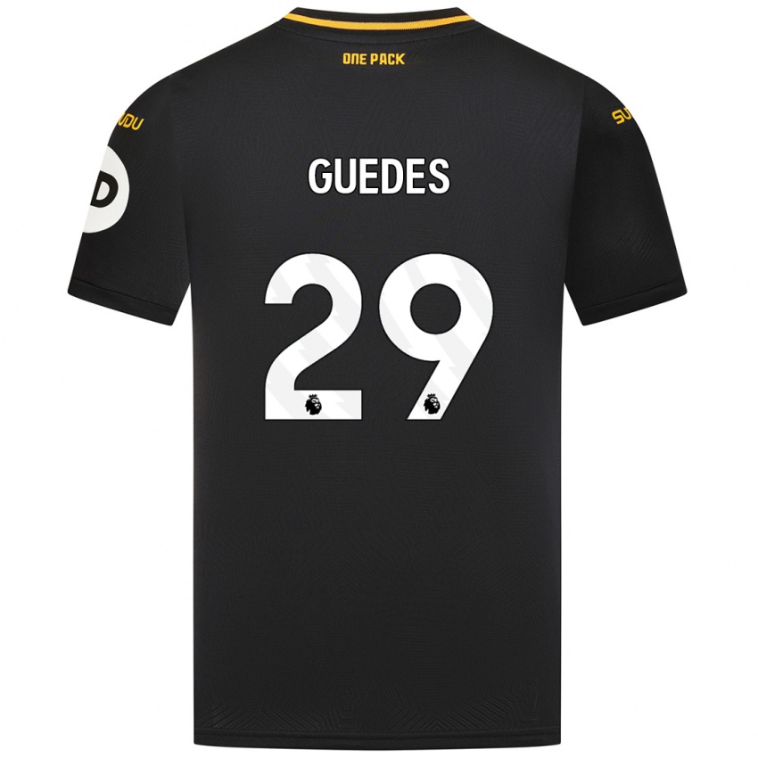 Niño Camiseta Goncalo Guedes #29 Negro 2ª Equipación 2024/25 La Camisa Chile