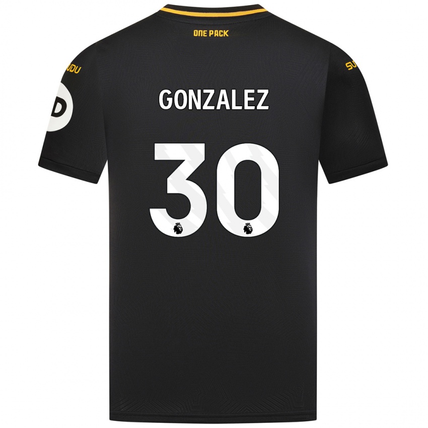 Niño Camiseta Enso González #30 Negro 2ª Equipación 2024/25 La Camisa Chile