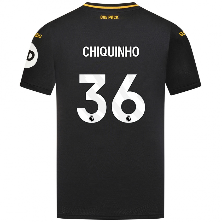 Niño Camiseta Chiquinho #36 Negro 2ª Equipación 2024/25 La Camisa Chile