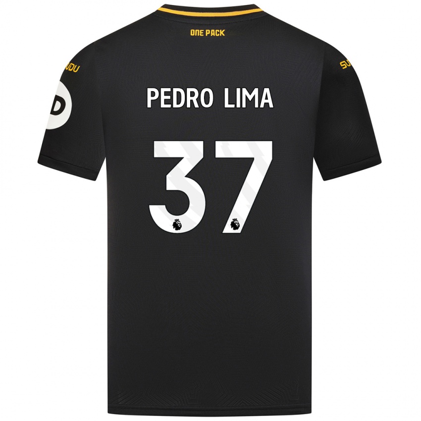 Niño Camiseta Pedro Lima #37 Negro 2ª Equipación 2024/25 La Camisa Chile