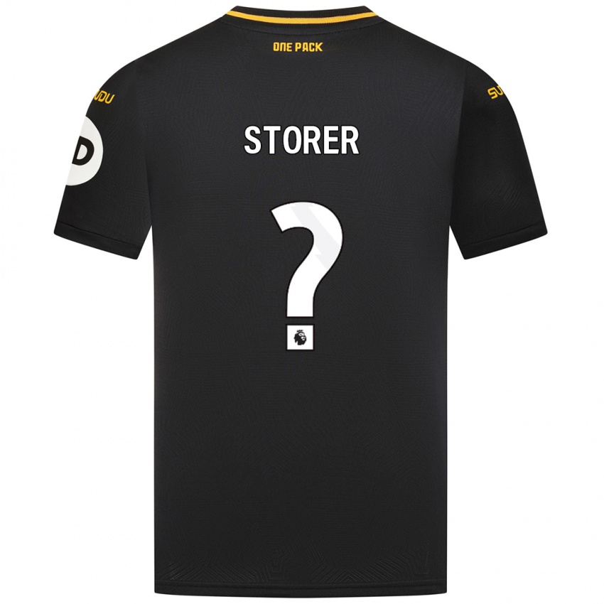 Niño Camiseta James Storer #0 Negro 2ª Equipación 2024/25 La Camisa Chile