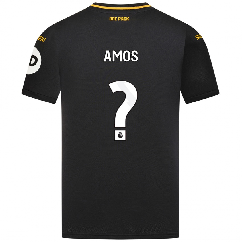 Niño Camiseta Stan Amos #0 Negro 2ª Equipación 2024/25 La Camisa Chile