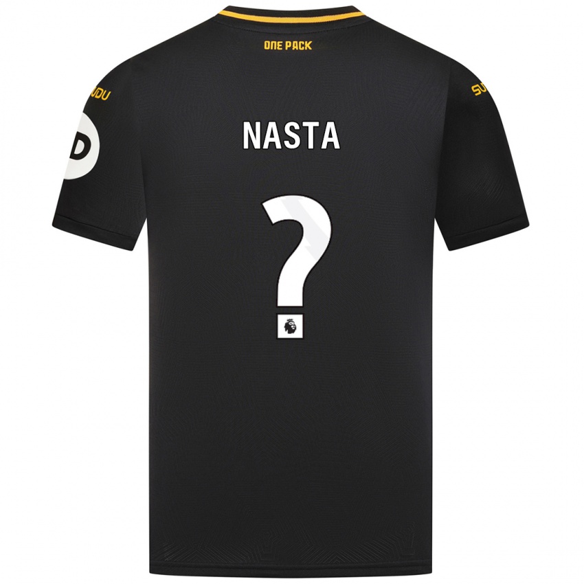 Niño Camiseta Arthur Nasta #0 Negro 2ª Equipación 2024/25 La Camisa Chile