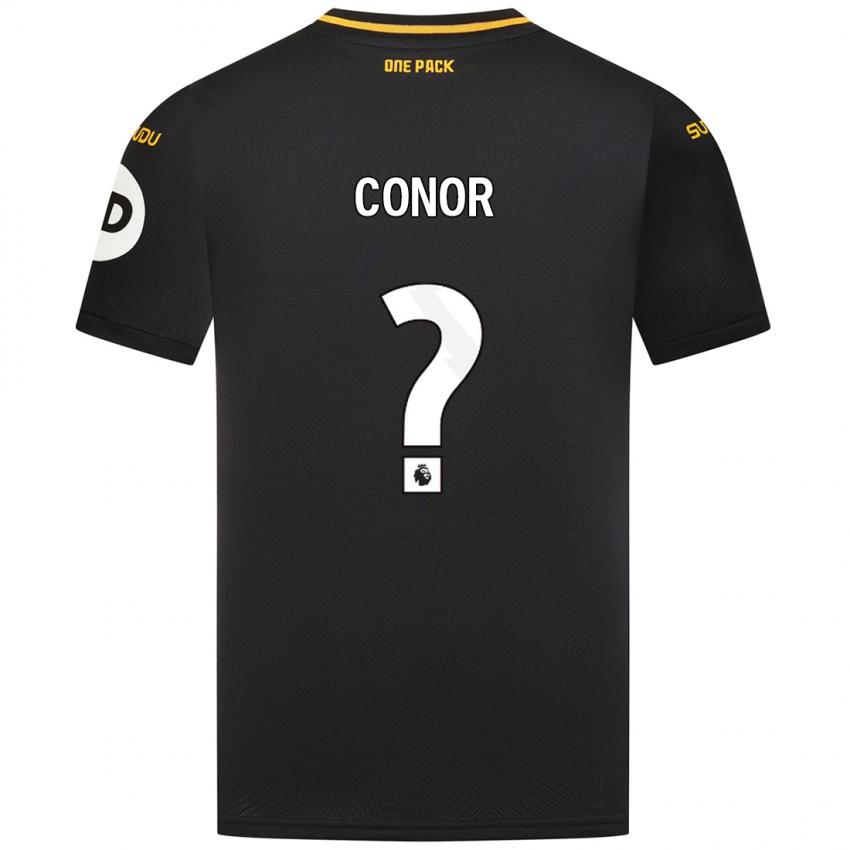 Niño Camiseta Conor Mcleod #0 Negro 2ª Equipación 2024/25 La Camisa Chile