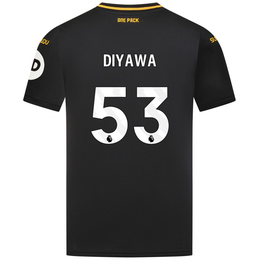 Niño Camiseta Aaron Keto-Diyawa #53 Negro 2ª Equipación 2024/25 La Camisa Chile