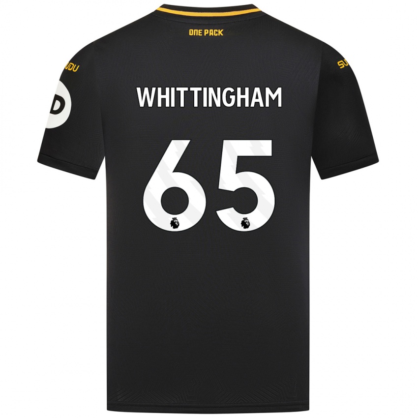 Niño Camiseta Matthew Whittingham #65 Negro 2ª Equipación 2024/25 La Camisa Chile