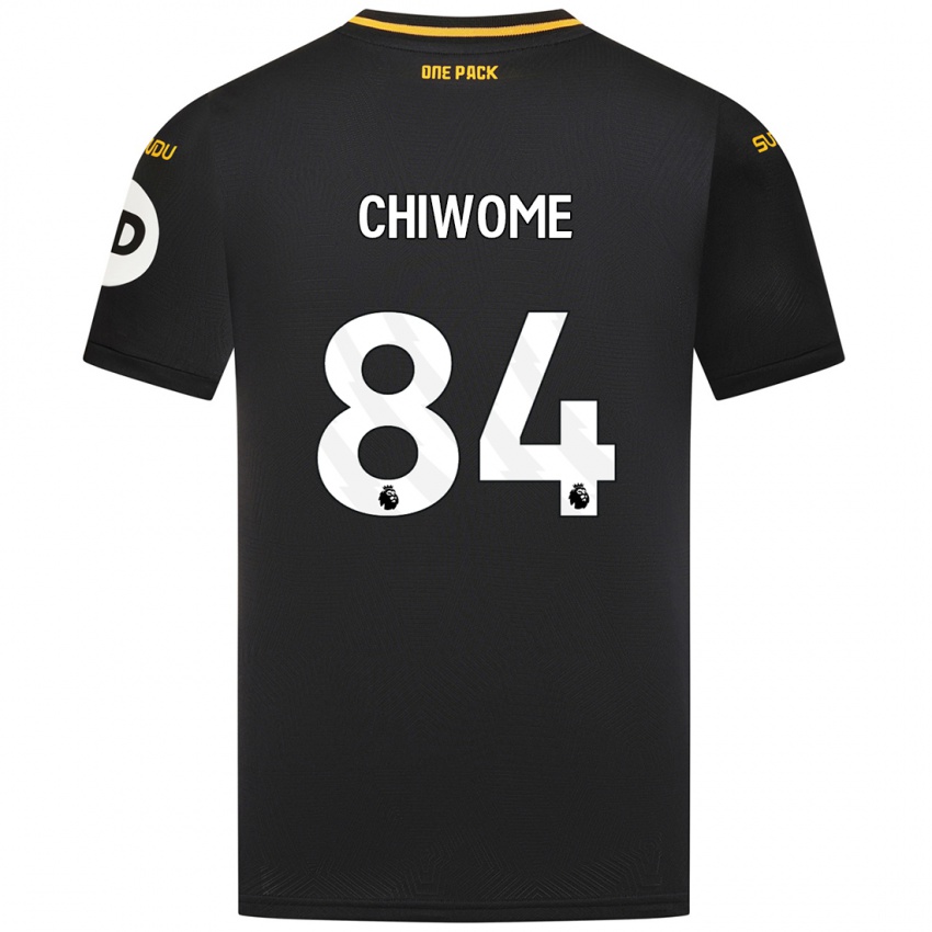 Niño Camiseta Leon Chiwome #84 Negro 2ª Equipación 2024/25 La Camisa Chile