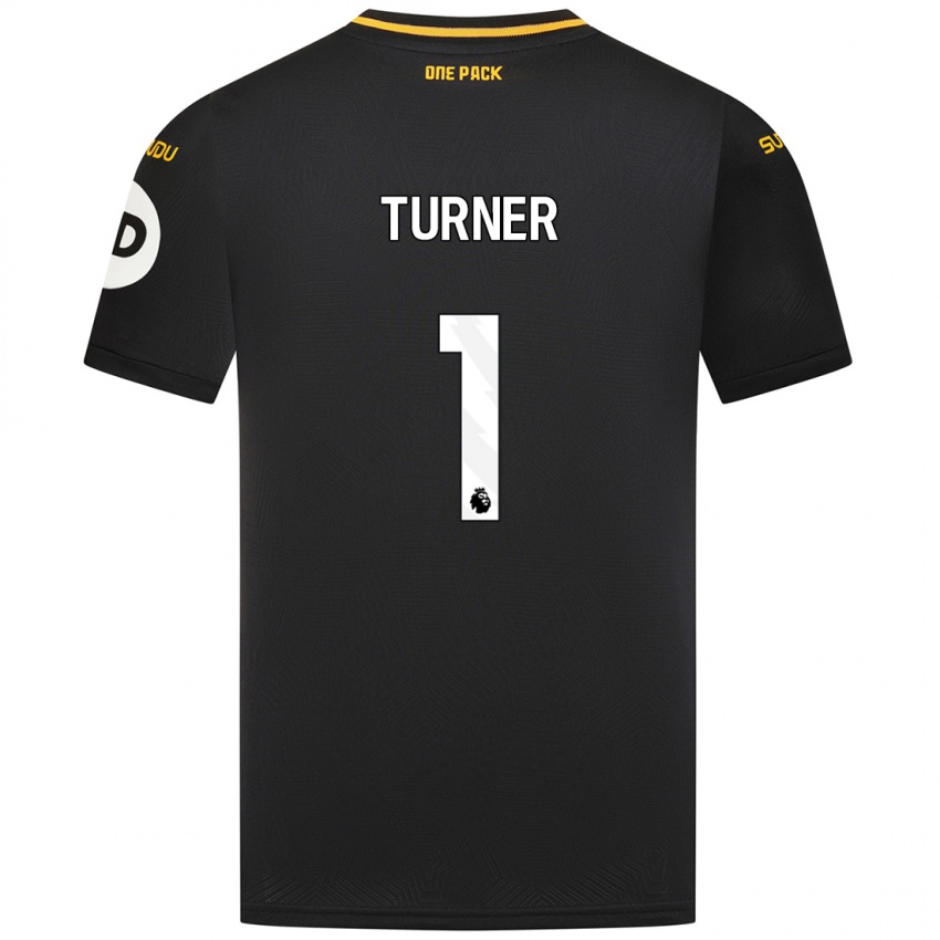 Niño Camiseta Shannon Turner #1 Negro 2ª Equipación 2024/25 La Camisa Chile