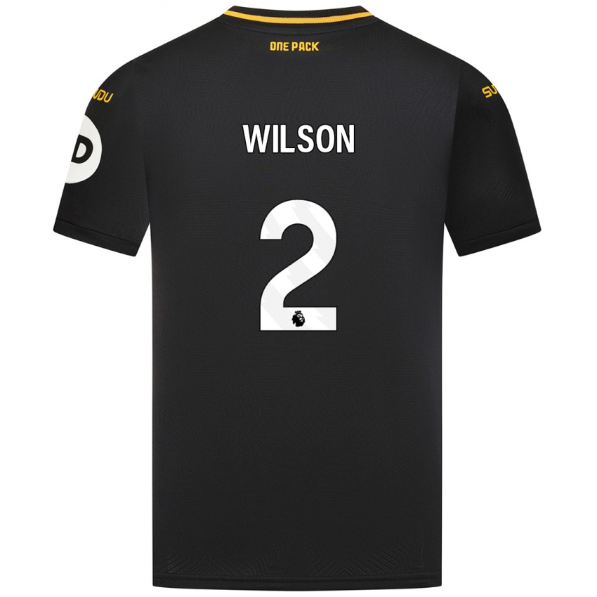 Niño Camiseta Ellie Wilson #2 Negro 2ª Equipación 2024/25 La Camisa Chile