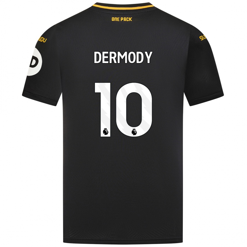 Niño Camiseta Helen Dermody #10 Negro 2ª Equipación 2024/25 La Camisa Chile