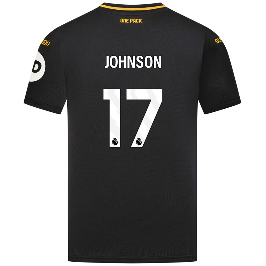 Niño Camiseta Katie Johnson #17 Negro 2ª Equipación 2024/25 La Camisa Chile