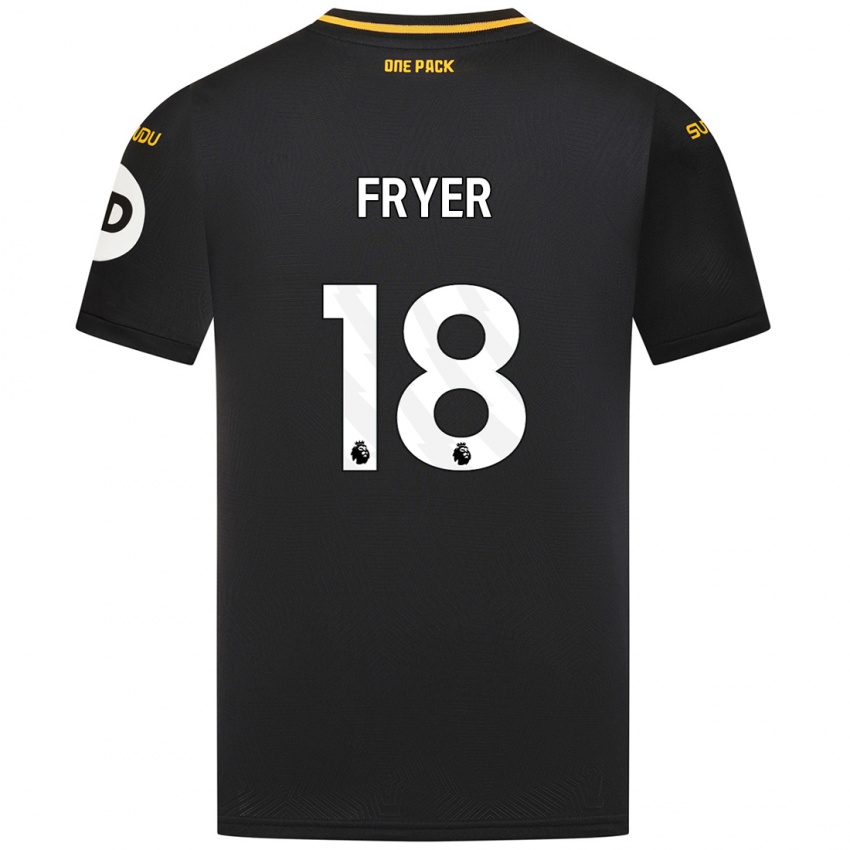 Niño Camiseta Hannah Fryer #18 Negro 2ª Equipación 2024/25 La Camisa Chile