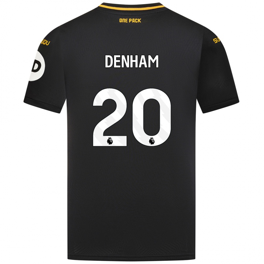 Niño Camiseta Ania Denham #20 Negro 2ª Equipación 2024/25 La Camisa Chile