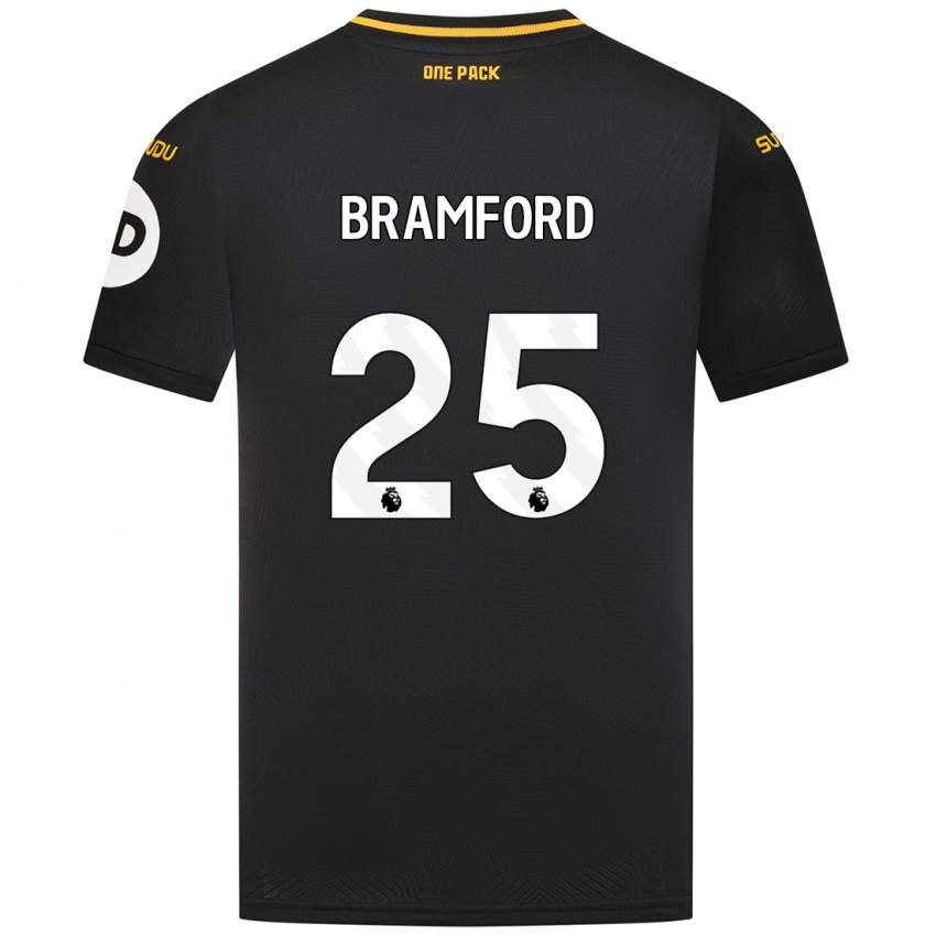 Niño Camiseta Sophie Bramford #25 Negro 2ª Equipación 2024/25 La Camisa Chile