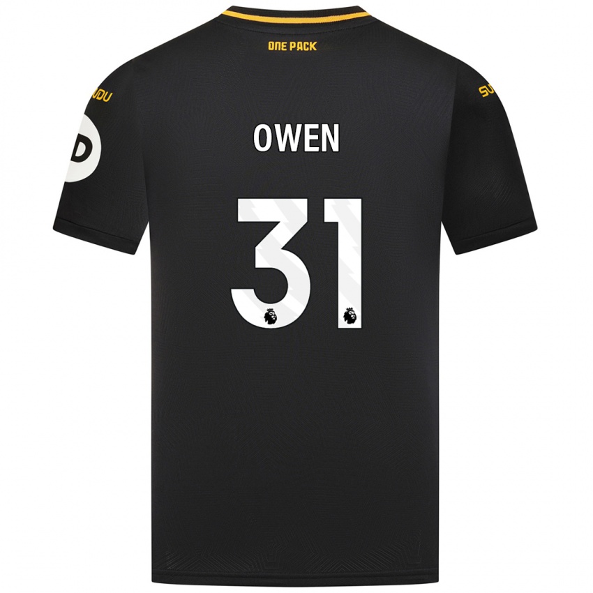 Niño Camiseta Skye Owen #31 Negro 2ª Equipación 2024/25 La Camisa Chile