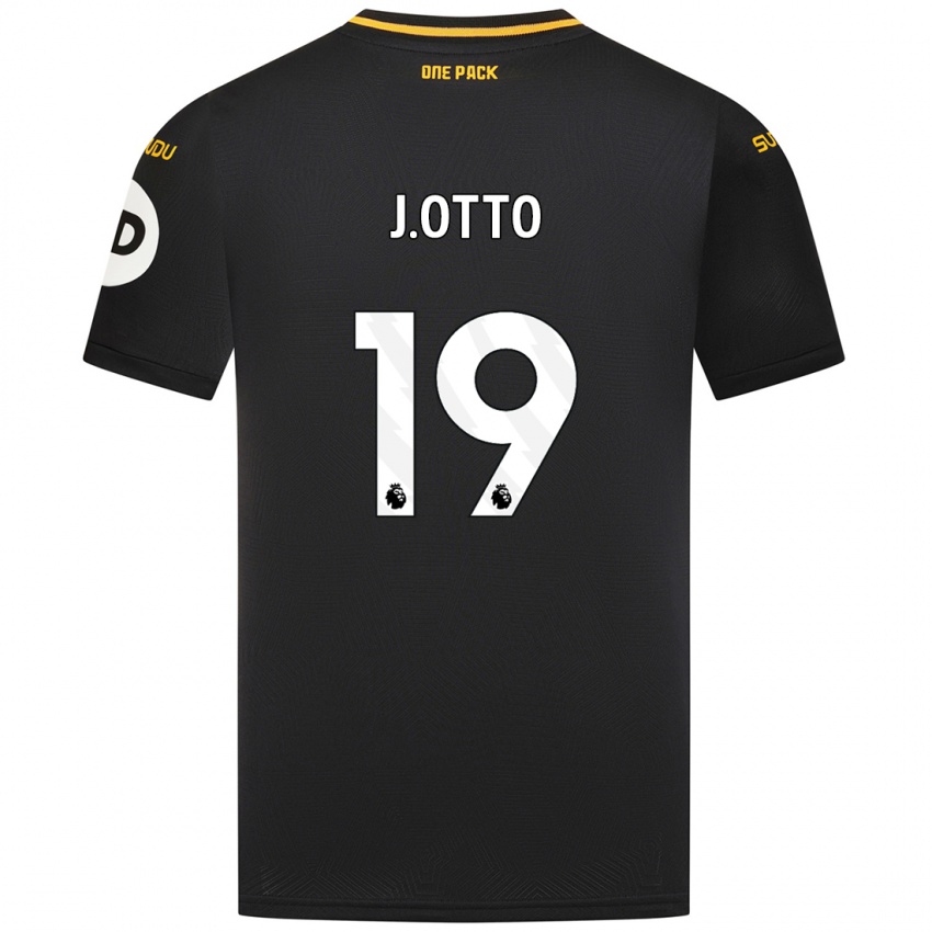 Niño Camiseta Jonny Otto #19 Negro 2ª Equipación 2024/25 La Camisa Chile