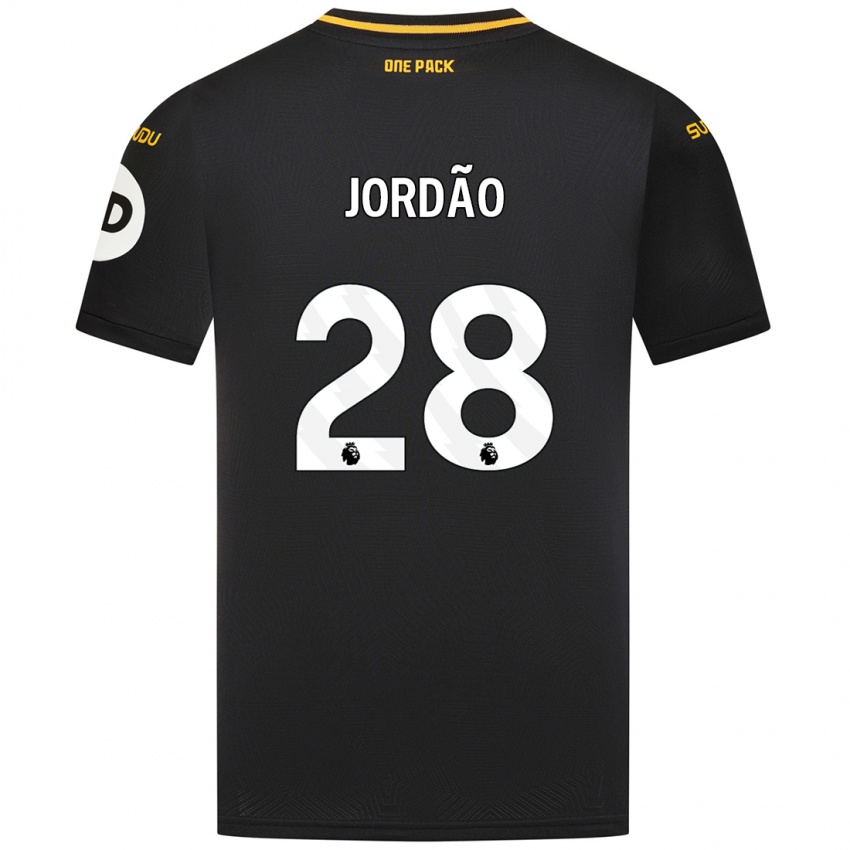 Niño Camiseta Bruno Jordao #28 Negro 2ª Equipación 2024/25 La Camisa Chile