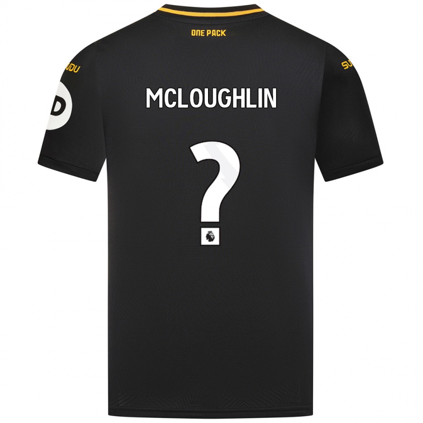 Niño Camiseta Lee Mcloughlin #0 Negro 2ª Equipación 2024/25 La Camisa Chile