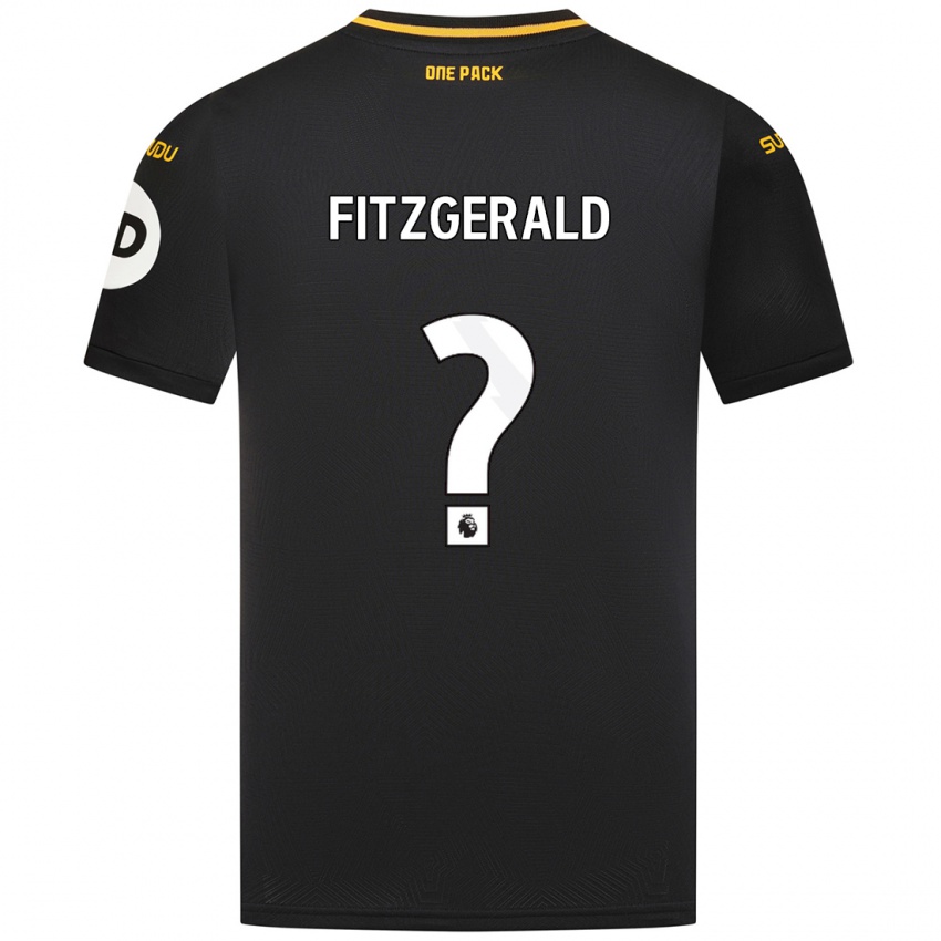 Niño Camiseta Kyle Fitzgerald #0 Negro 2ª Equipación 2024/25 La Camisa Chile