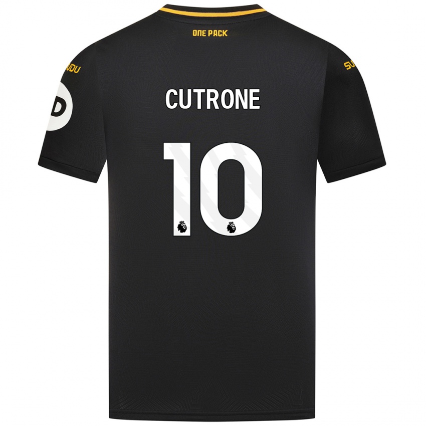 Niño Camiseta Patrick Cutrone #10 Negro 2ª Equipación 2024/25 La Camisa Chile