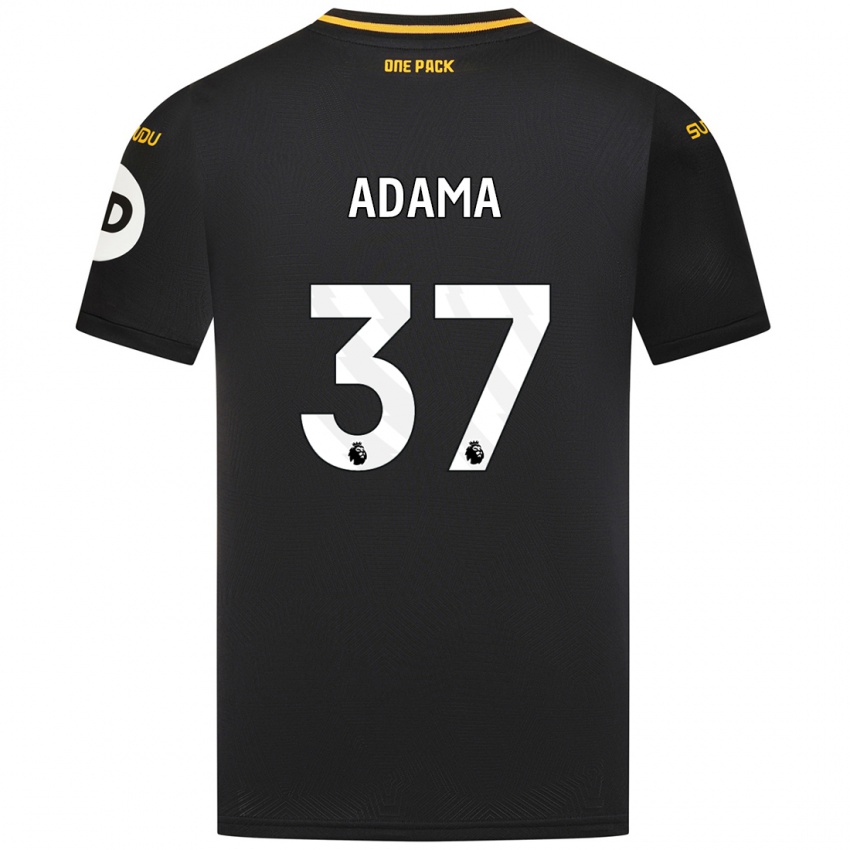 Niño Camiseta Adama Traore #37 Negro 2ª Equipación 2024/25 La Camisa Chile