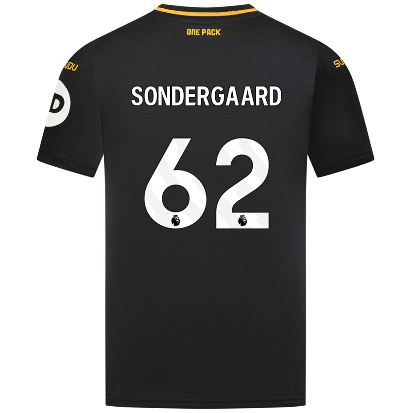 Niño Camiseta Andreas Sondergaard #62 Negro 2ª Equipación 2024/25 La Camisa Chile