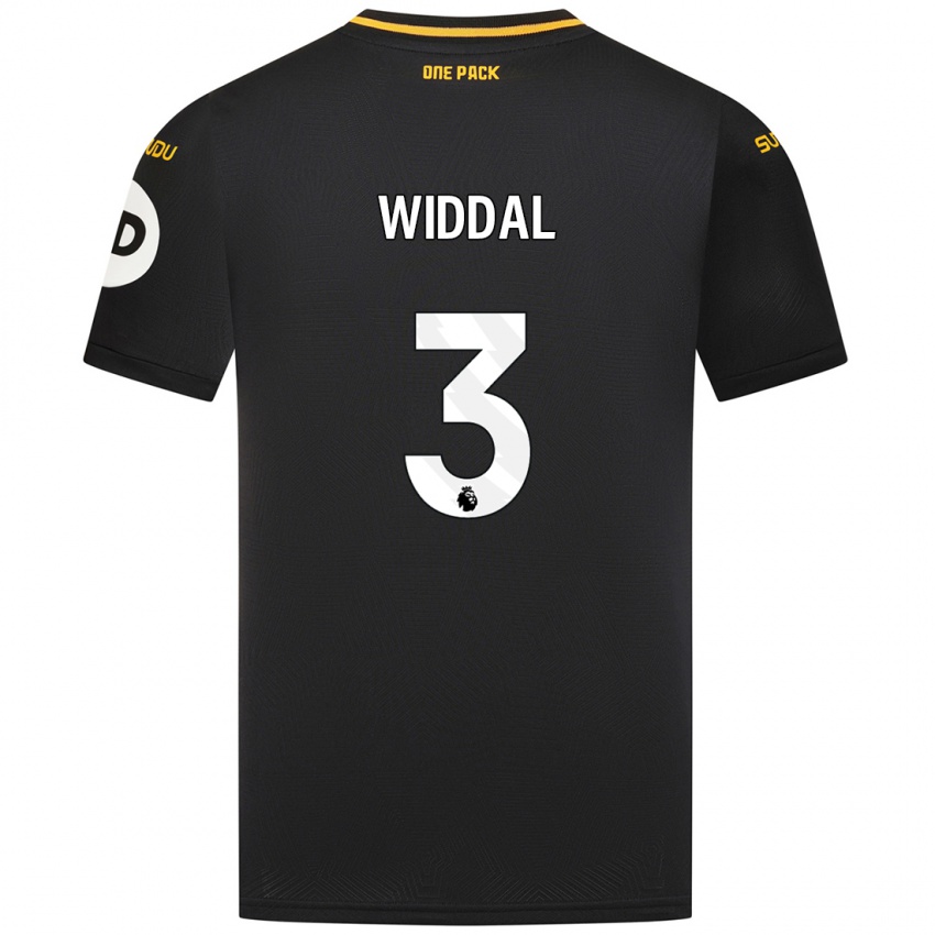 Niño Camiseta Natalie Widdal #3 Negro 2ª Equipación 2024/25 La Camisa Chile