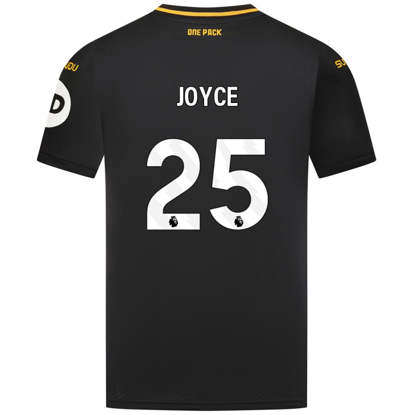 Niño Camiseta Leonie Joyce #25 Negro 2ª Equipación 2024/25 La Camisa Chile