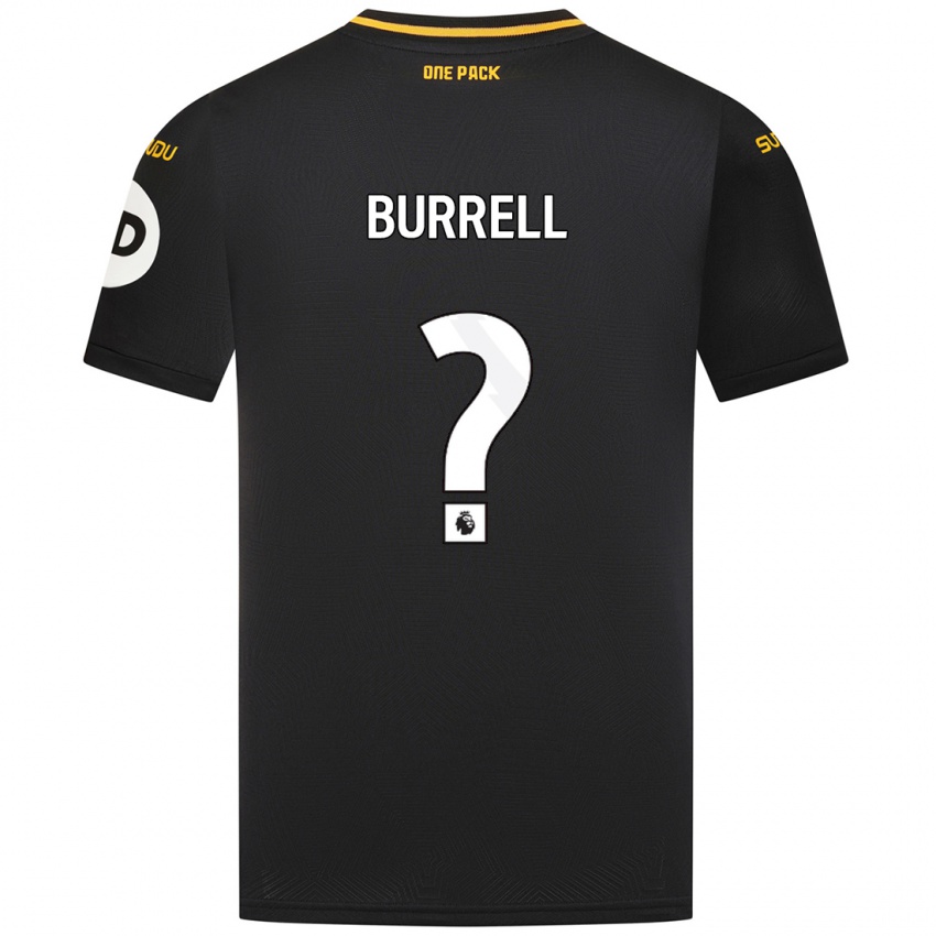 Niño Camiseta Ackeme Francis-Burrell #0 Negro 2ª Equipación 2024/25 La Camisa Chile