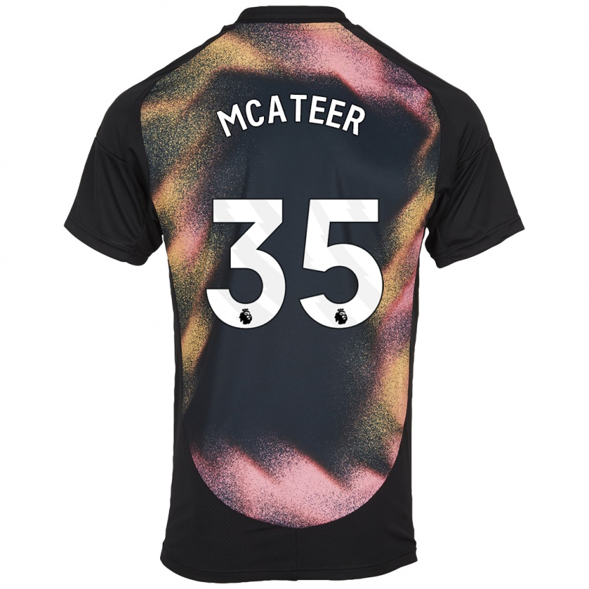 Niño Camiseta Kasey Mcateer #35 Negro Blanco 2ª Equipación 2024/25 La Camisa Chile