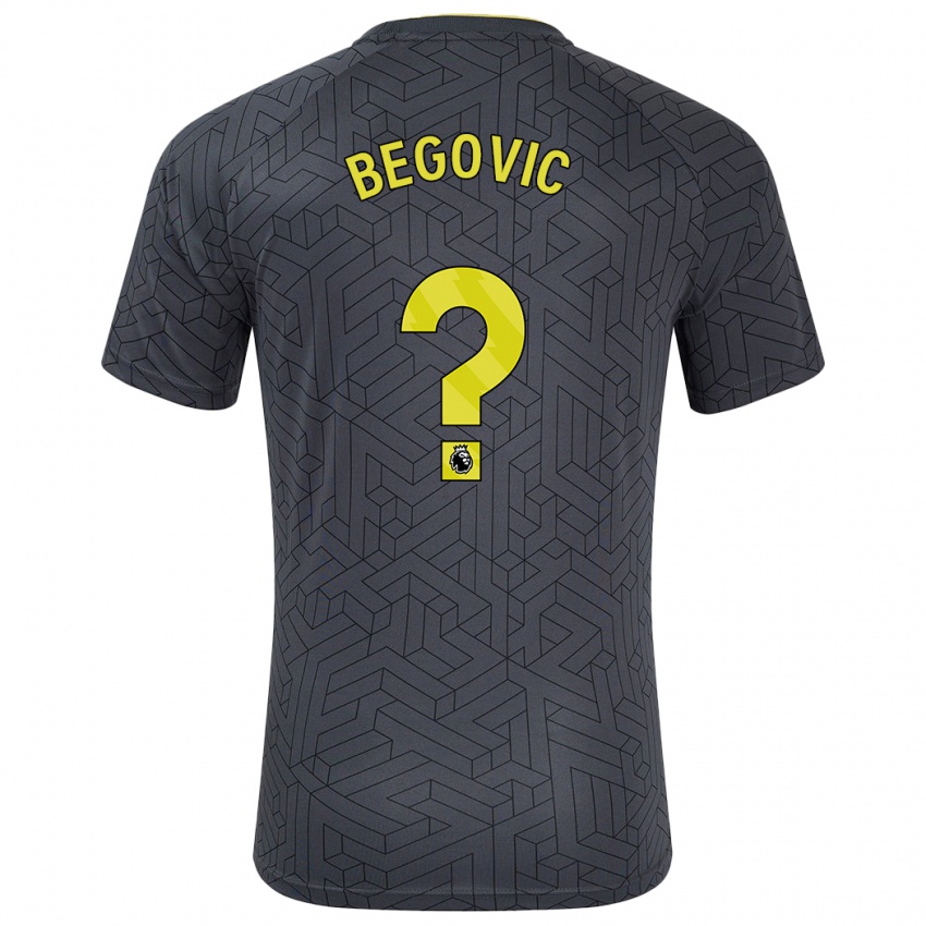 Niño Camiseta Asmir Begovic #0 Negro Amarillo 2ª Equipación 2024/25 La Camisa Chile