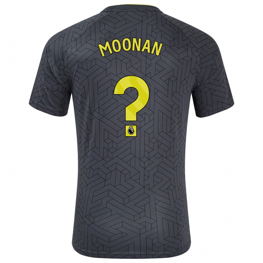 Niño Camiseta Bradley Moonan #0 Negro Amarillo 2ª Equipación 2024/25 La Camisa Chile