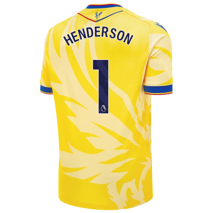 Niño Camiseta Dean Henderson #1 Amarillo 2ª Equipación 2024/25 La Camisa Chile