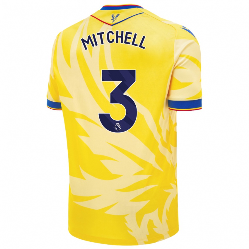 Niño Camiseta Tyrick Mitchell #3 Amarillo 2ª Equipación 2024/25 La Camisa Chile