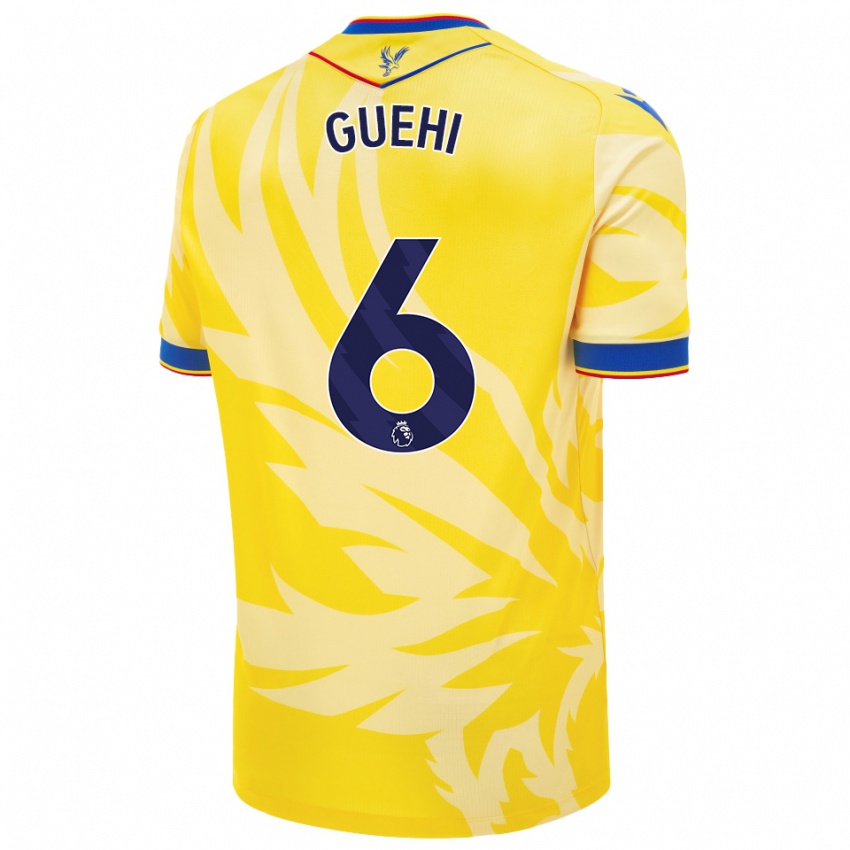 Niño Camiseta Marc Guéhi #6 Amarillo 2ª Equipación 2024/25 La Camisa Chile