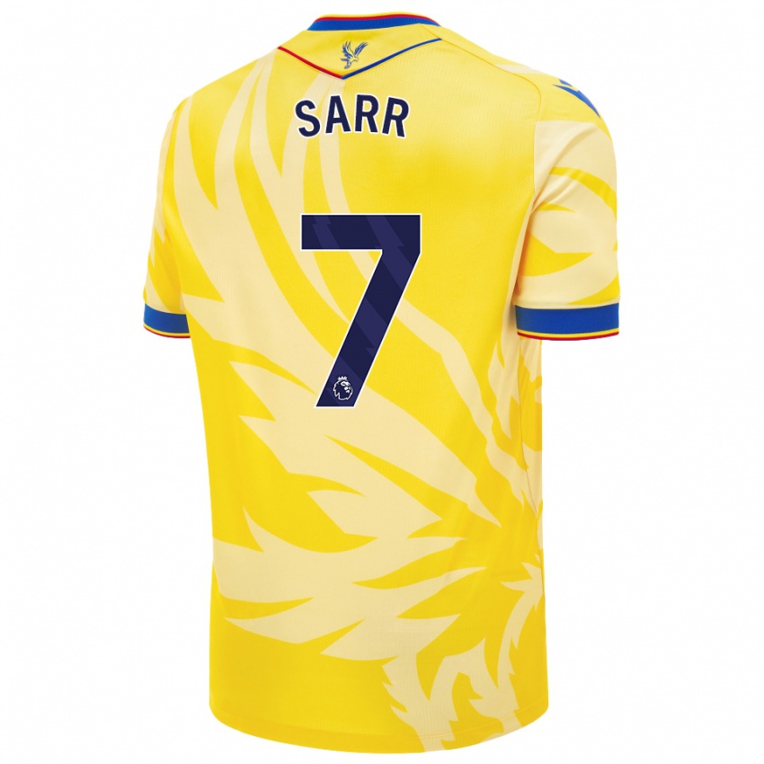 Niño Camiseta Ismaïla Sarr #7 Amarillo 2ª Equipación 2024/25 La Camisa Chile