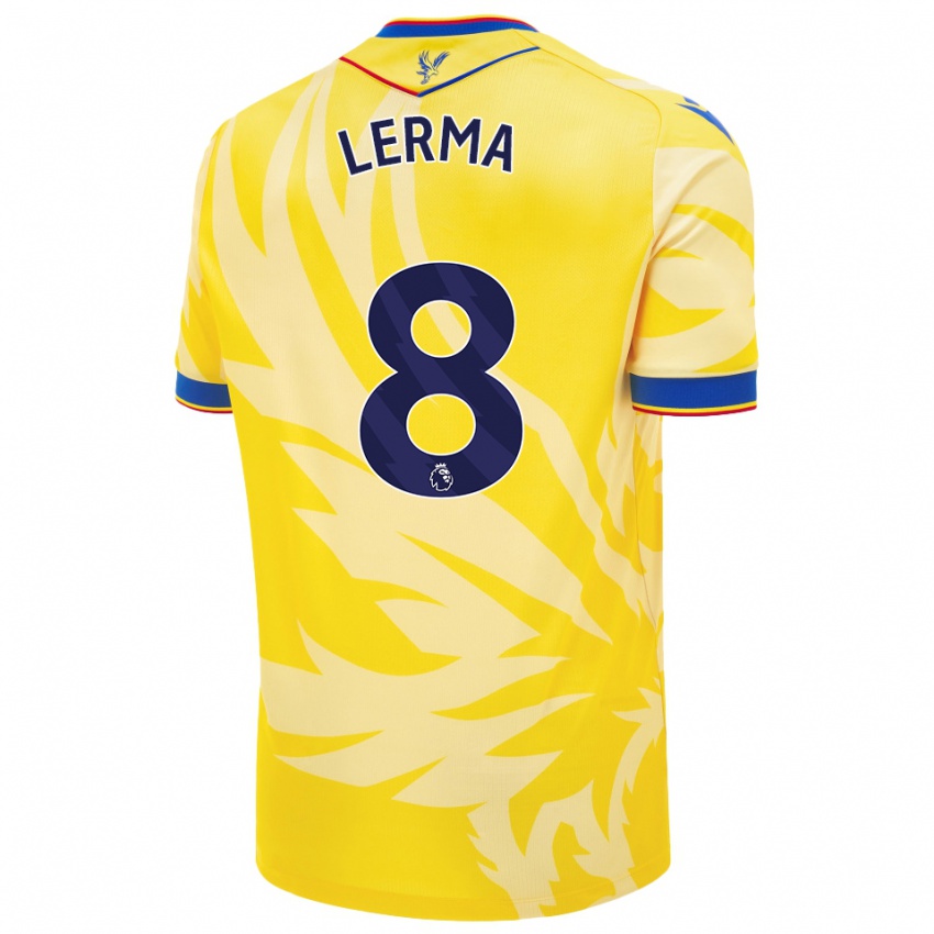 Niño Camiseta Jefferson Lerma #8 Amarillo 2ª Equipación 2024/25 La Camisa Chile