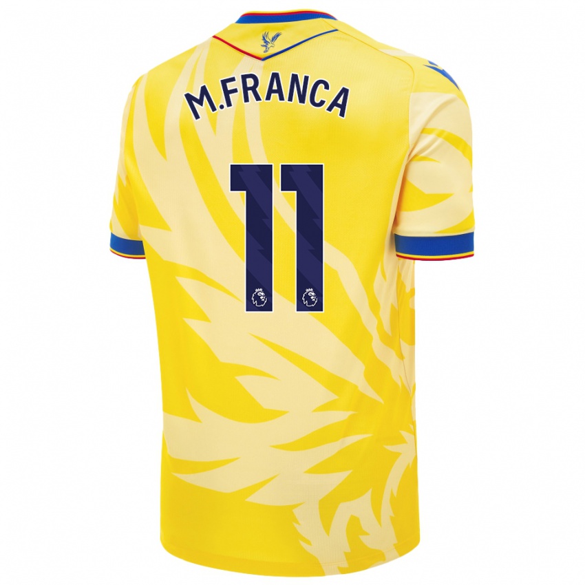 Niño Camiseta Matheus França #11 Amarillo 2ª Equipación 2024/25 La Camisa Chile