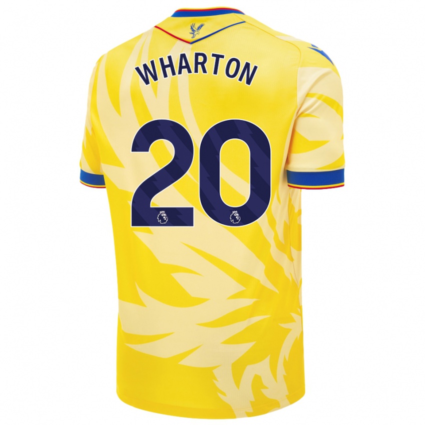 Niño Camiseta Adam Wharton #20 Amarillo 2ª Equipación 2024/25 La Camisa Chile