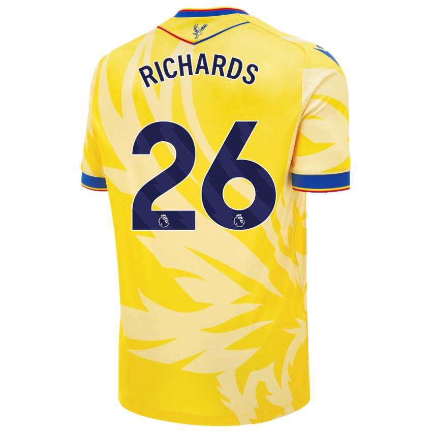 Niño Camiseta Chris Richards #26 Amarillo 2ª Equipación 2024/25 La Camisa Chile