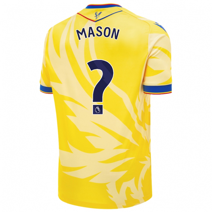 Niño Camiseta Jack Mason #0 Amarillo 2ª Equipación 2024/25 La Camisa Chile