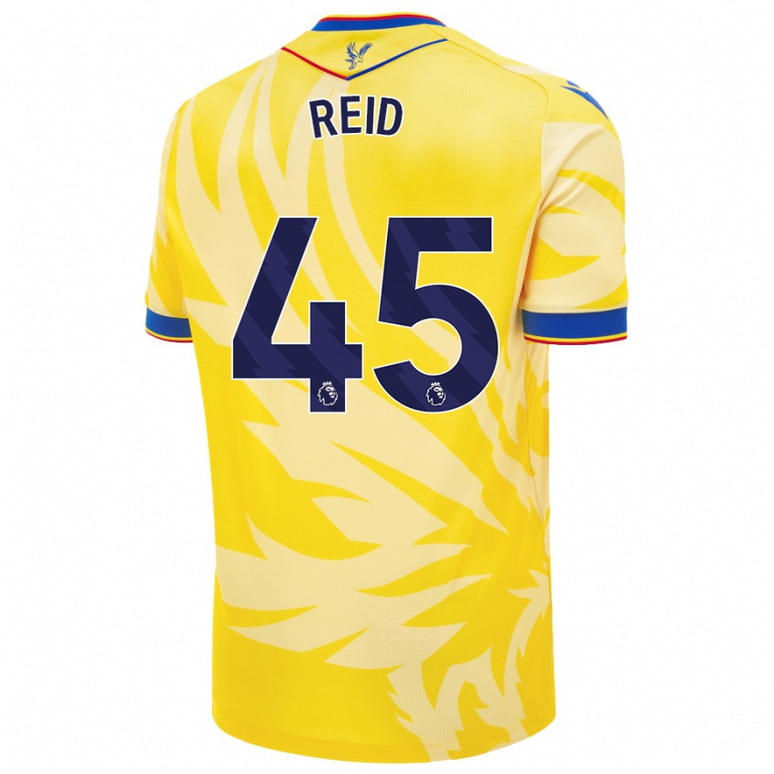 Niño Camiseta Dylan Reid #45 Amarillo 2ª Equipación 2024/25 La Camisa Chile