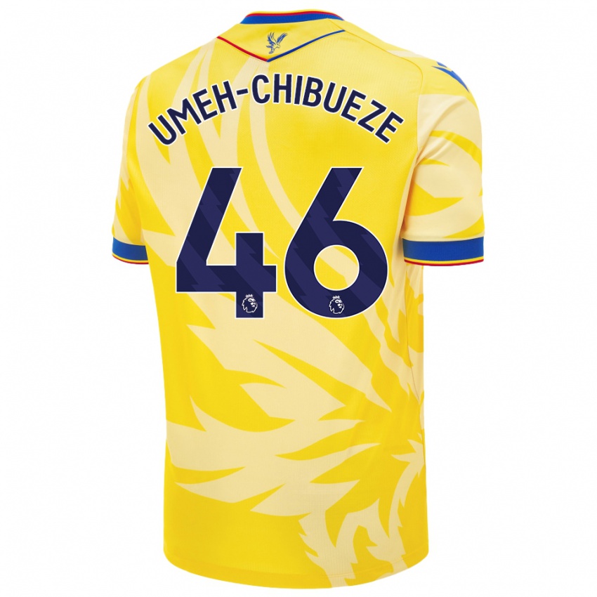 Niño Camiseta Franco Umeh-Chibueze #46 Amarillo 2ª Equipación 2024/25 La Camisa Chile