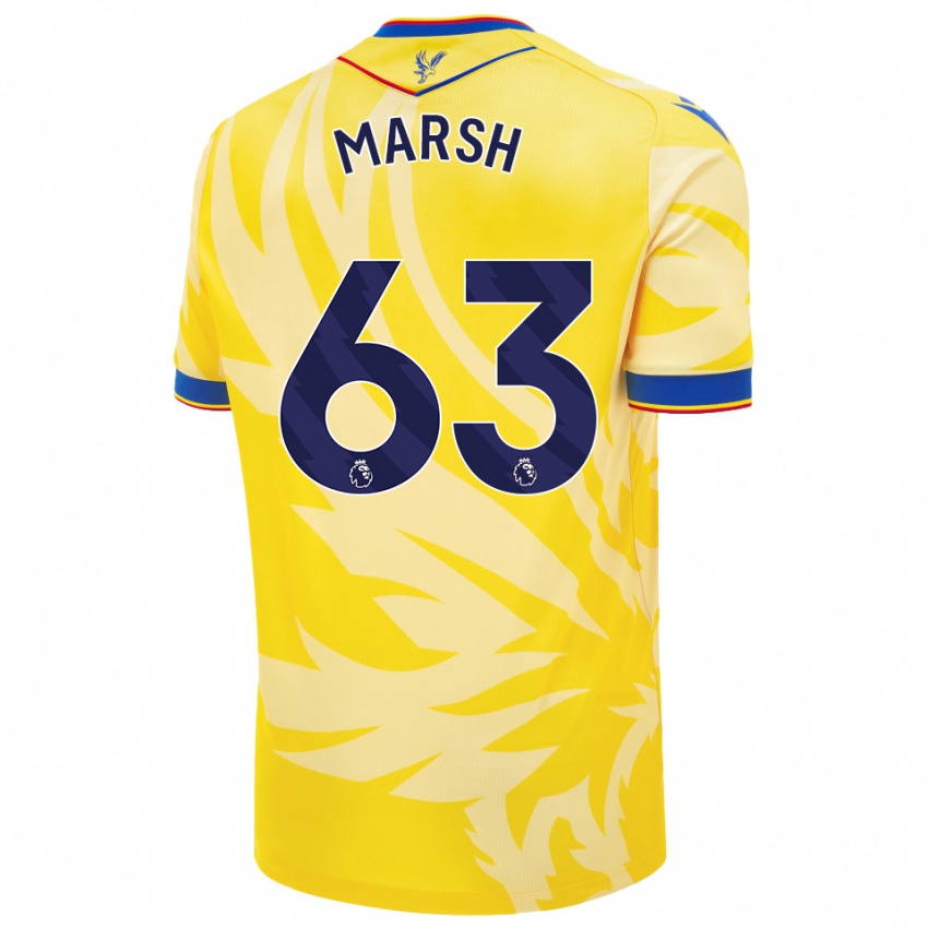 Niño Camiseta Zach Marsh #63 Amarillo 2ª Equipación 2024/25 La Camisa Chile