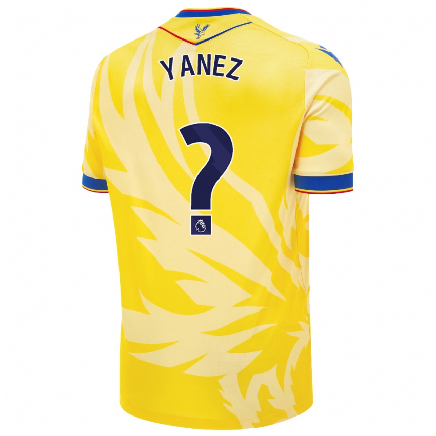 Niño Camiseta Shae Yanez #0 Amarillo 2ª Equipación 2024/25 La Camisa Chile