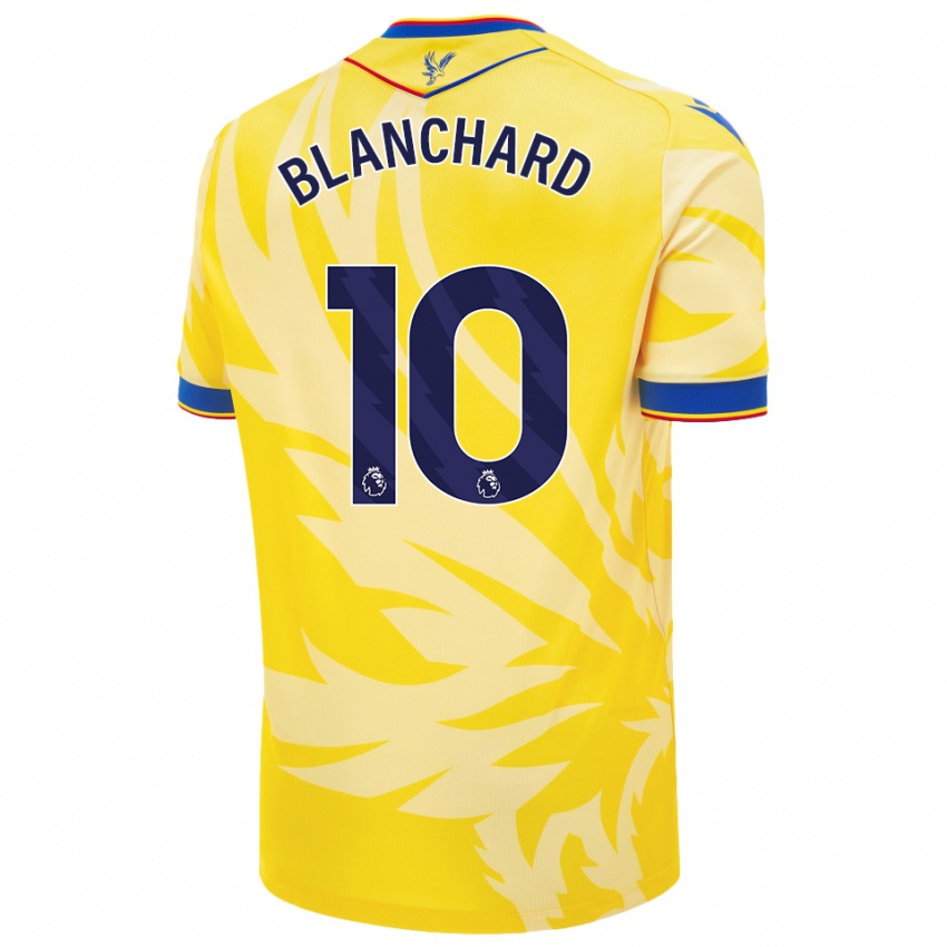 Niño Camiseta Annabel Blanchard #10 Amarillo 2ª Equipación 2024/25 La Camisa Chile