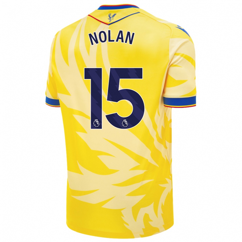 Niño Camiseta Hayley Nolan #15 Amarillo 2ª Equipación 2024/25 La Camisa Chile