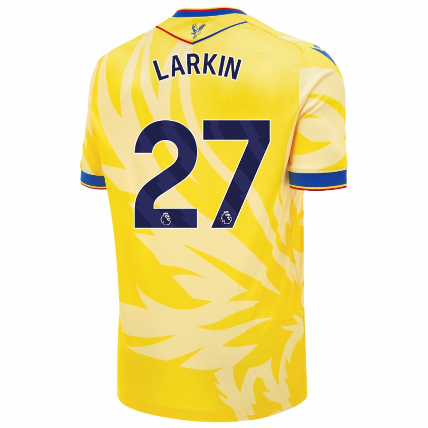 Niño Camiseta Abbie Larkin #27 Amarillo 2ª Equipación 2024/25 La Camisa Chile