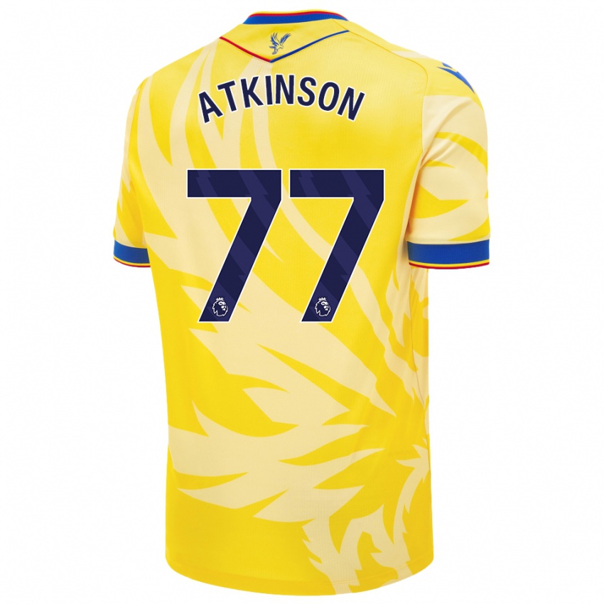 Niño Camiseta Isibeal Atkinson #77 Amarillo 2ª Equipación 2024/25 La Camisa Chile