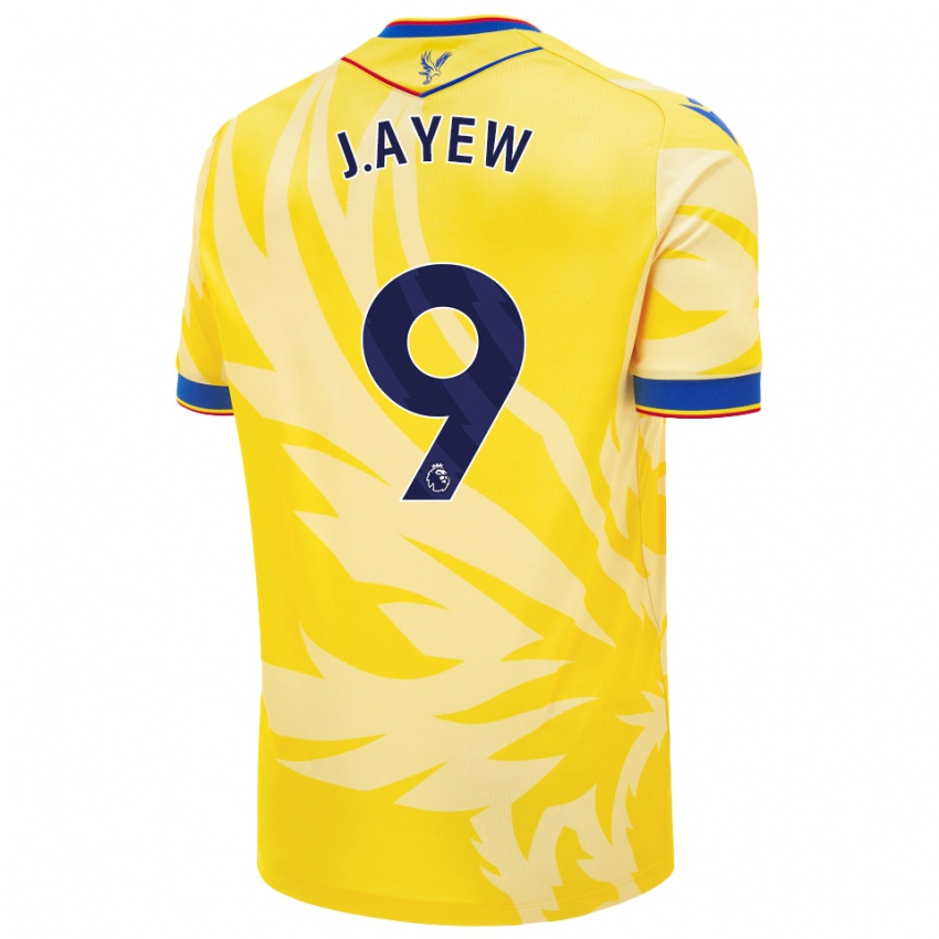 Niño Camiseta Jordan Ayew #9 Amarillo 2ª Equipación 2024/25 La Camisa Chile